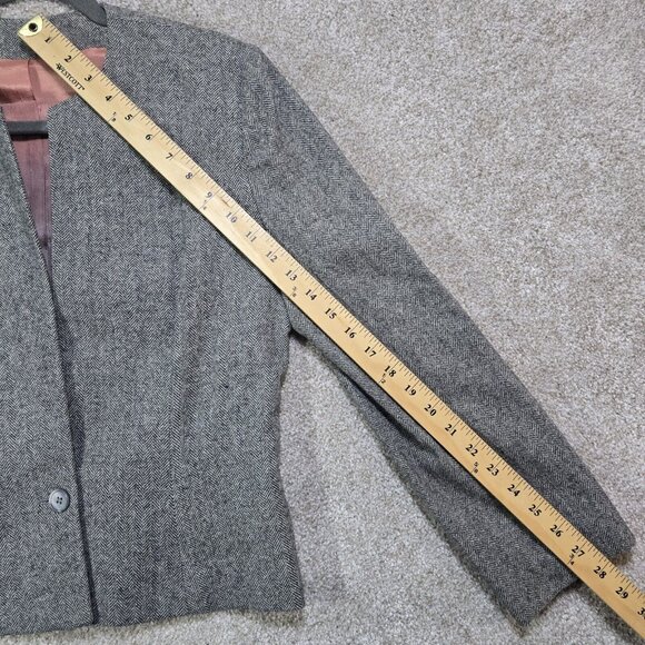 Kirkland Hall VTG Two-Piece Gray Wool Skirt Suit Tweed Lined USA Made Women's 12 - Picture 4 of 16
